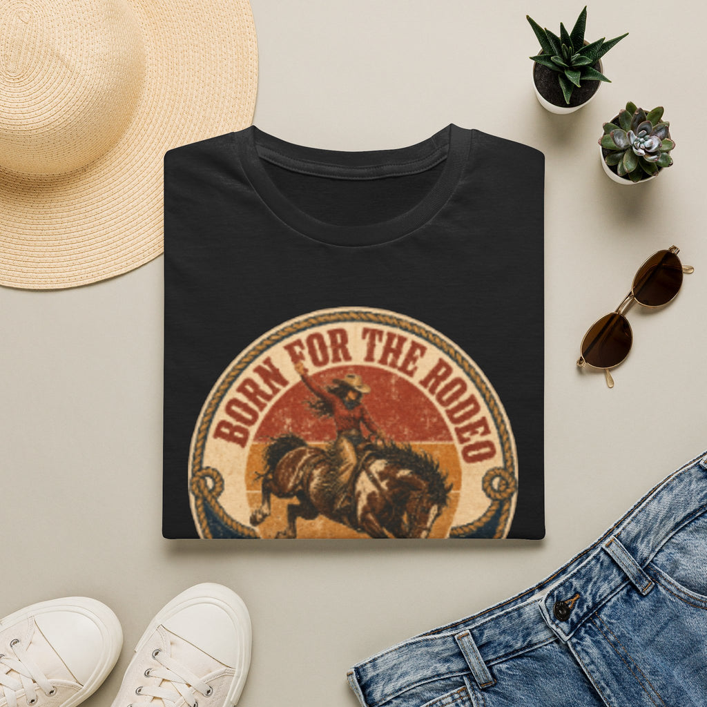 Born for the Rodeo T‑Shirt — Vintage Rodeo Bull Riding Graphic Tee (Est. 2024)