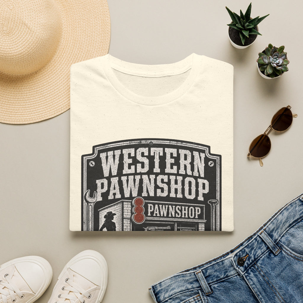 Western Pawnshop T-Shirt — Vintage Wild West Pawnshop Graphic Tee