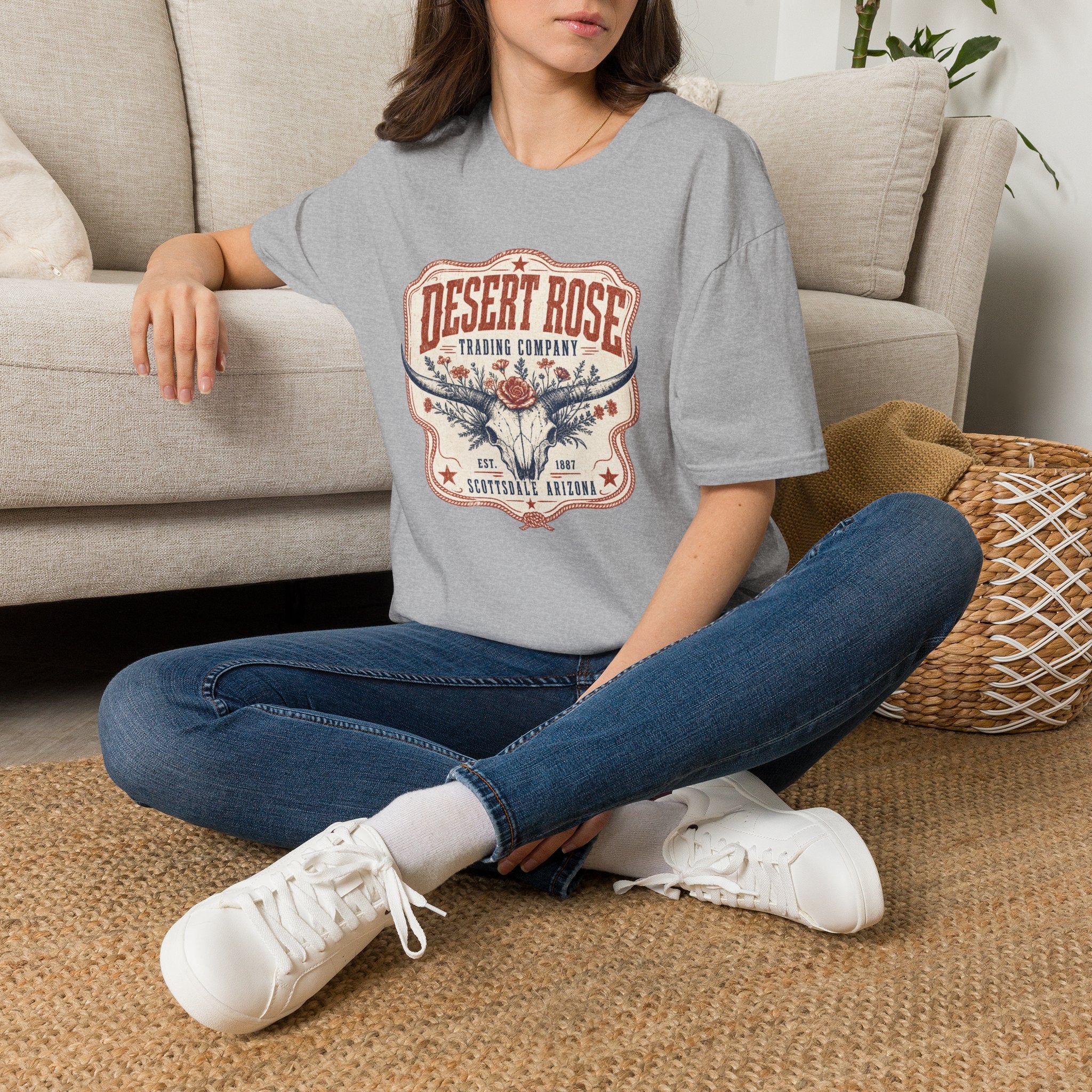 Desert Rose T‑Shirt — Vintage Western Trading Company Graphic Tee