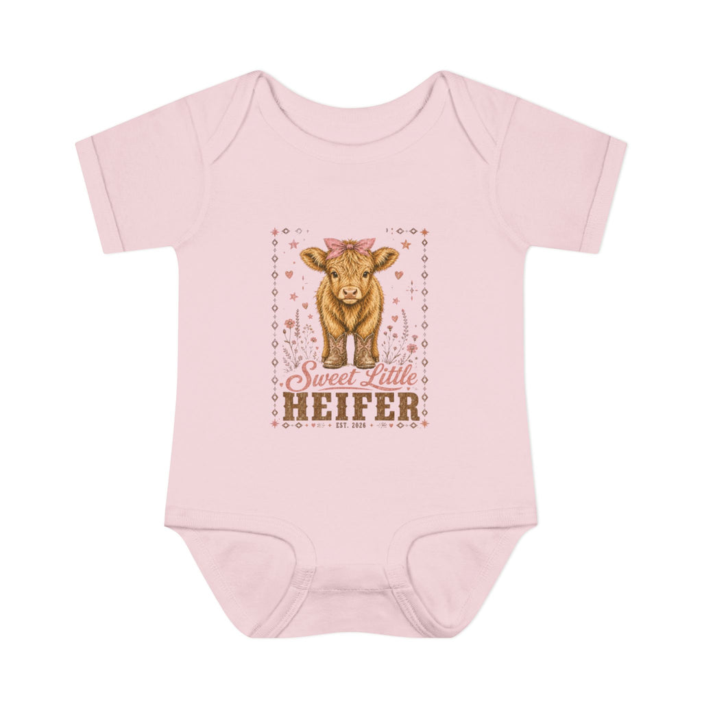 "Sweet Little Heifer" Cow Infant Onesie