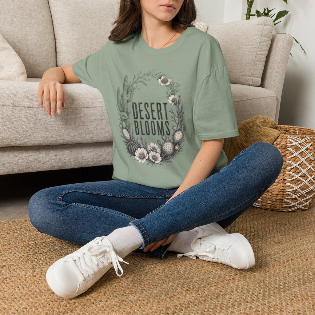 Desert Blooms T-Shirt — Floral Cactus Boho Tee