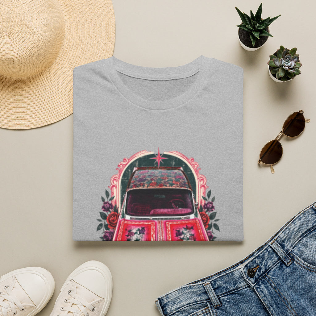 Vintage Floral Beetle T‑Shirt — Retro Flower Car Graphic Tee
