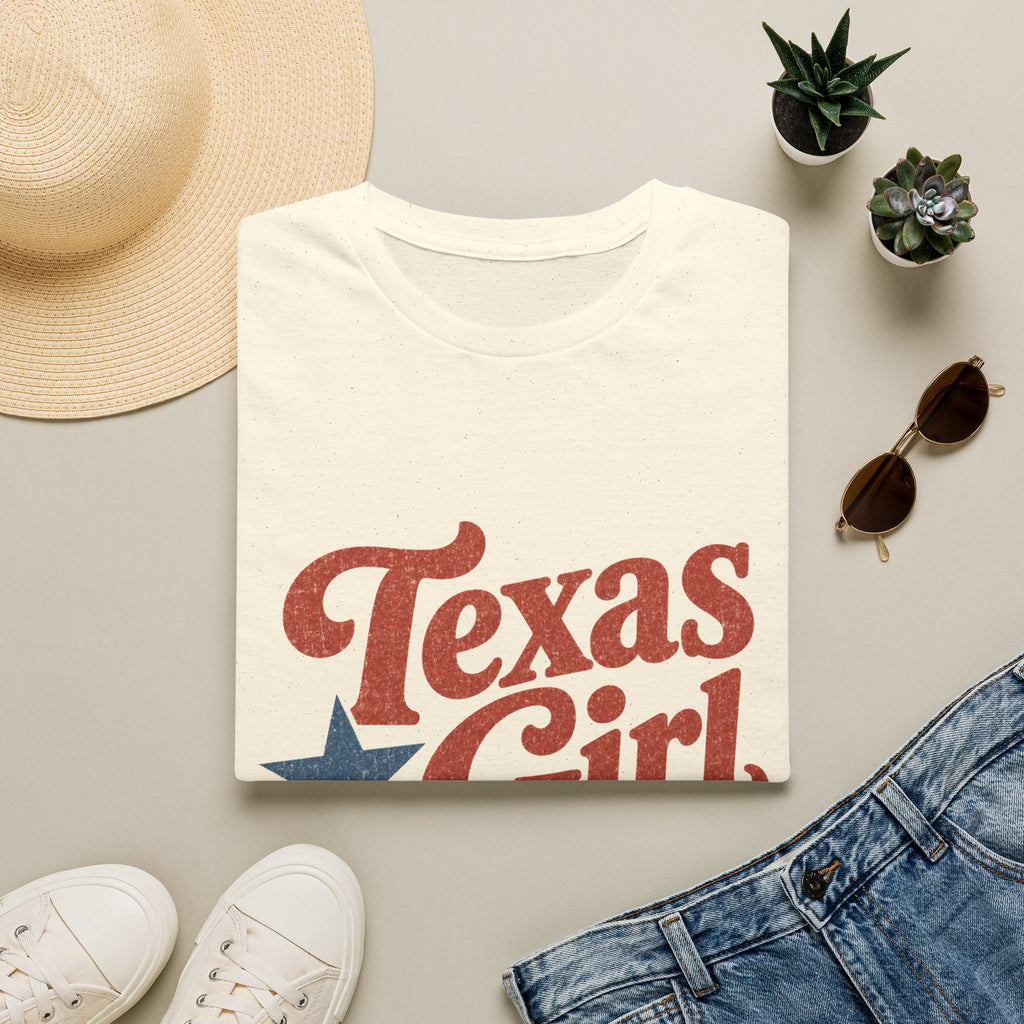 Texas Girl T-Shirt — Vintage Retro Lone Star Graphic Tee