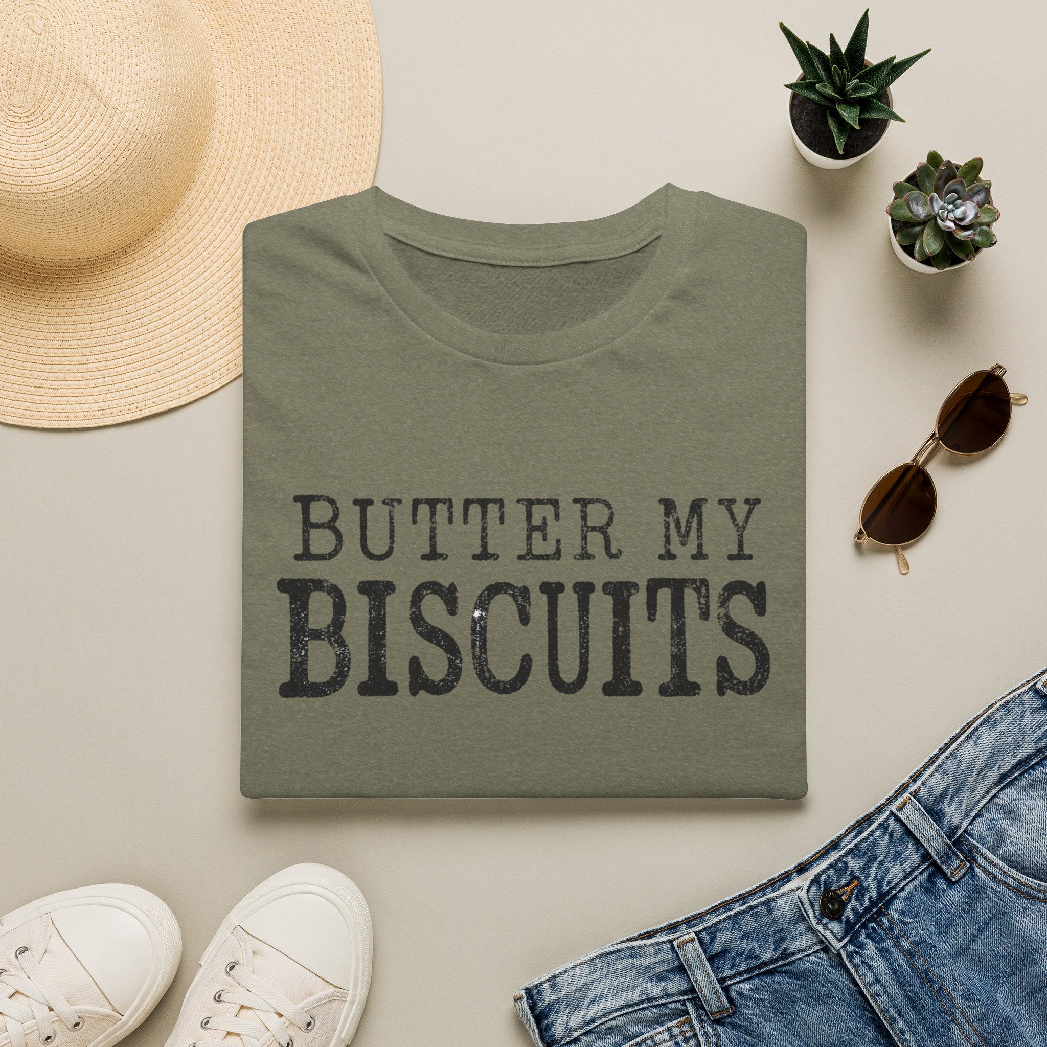 Butter My Biscuits T-Shirt — Southern Comfort Vintage Graphic Tee