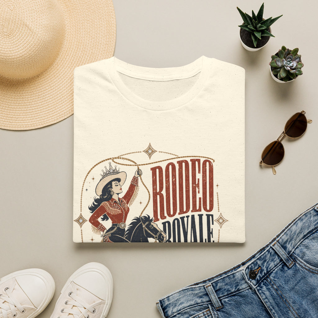Rodeo Royale Graphic T-Shirt — Western Cowgirl Horse Logo