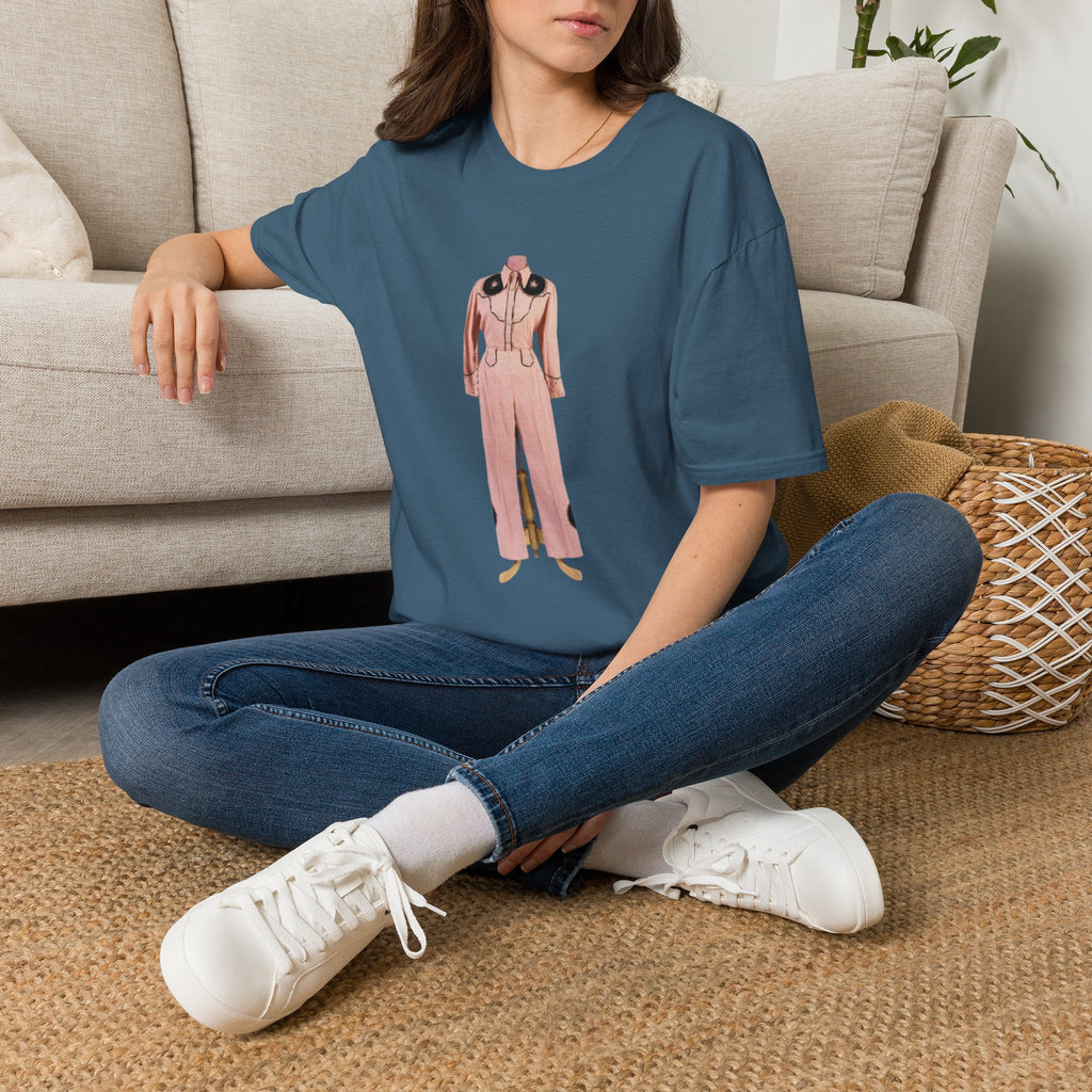 Retro Pink Western Jumpsuit Tee