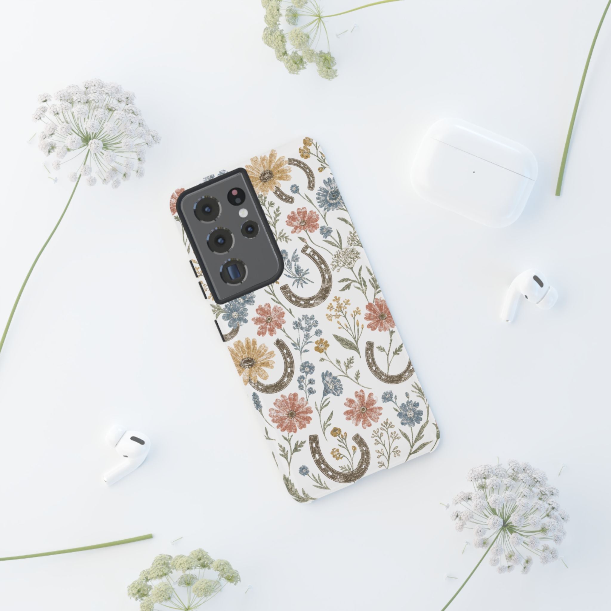 "Floral Horseshoe" Phone Case