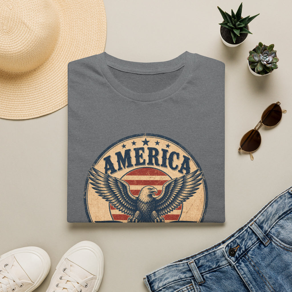 America 1776 Eagle T-Shirt — Vintage Patriotic Graphic Tee