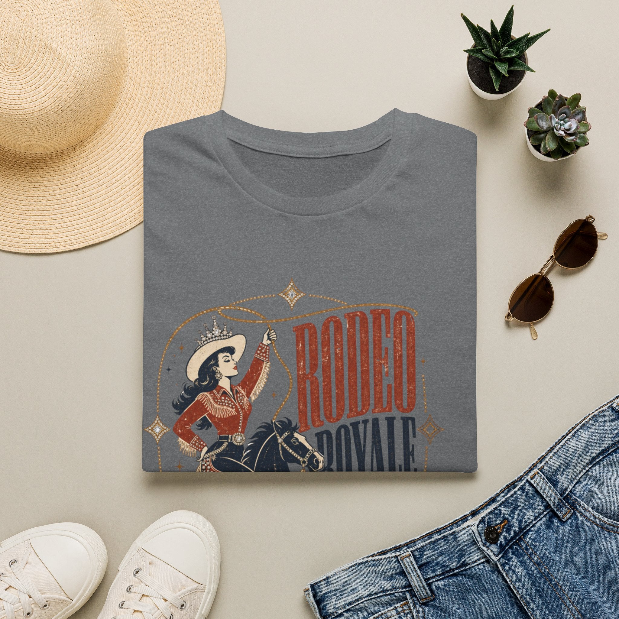 Rodeo Royale Graphic T-Shirt — Western Cowgirl Horse Logo