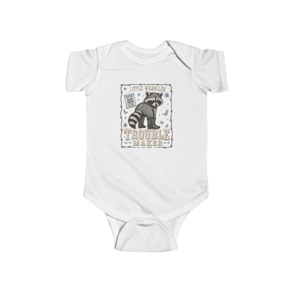 "Little Bandit" Racoon Infant Onesie