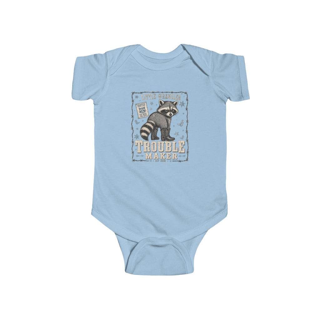 "Little Bandit" Racoon Infant Onesie