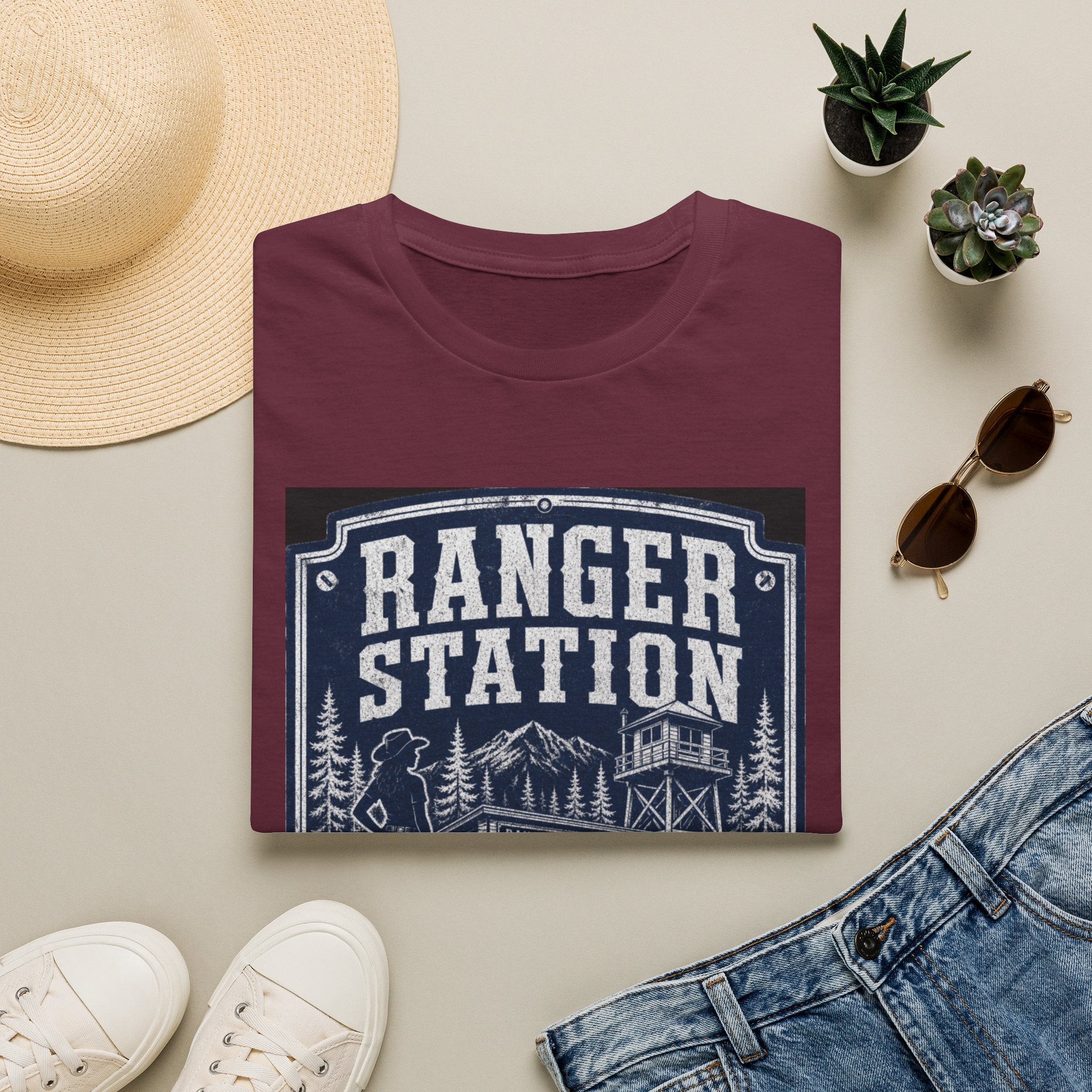 Ranger Station T-Shirt – Vintage National Park Forest Cabin Tee