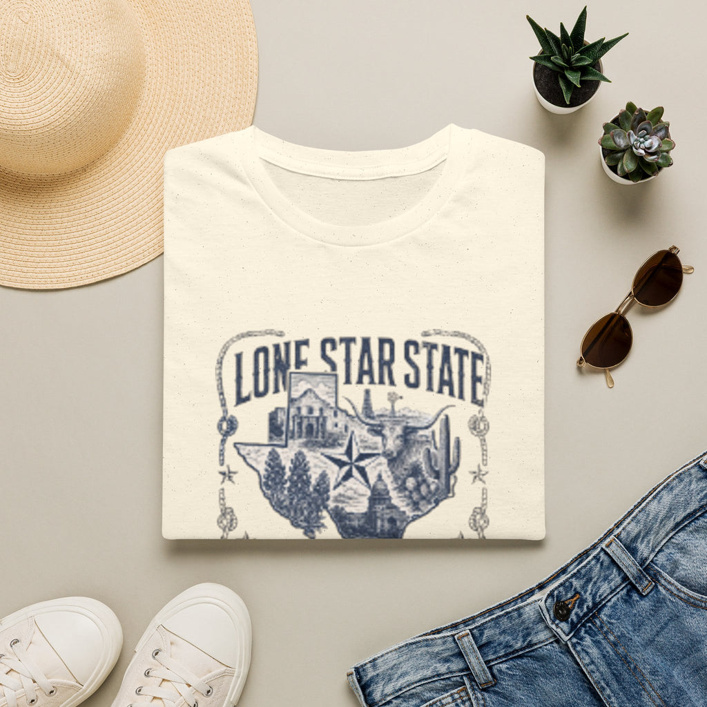 Lone Star State Texas T-Shirt — Vintage Texas Map & Emblem Tee
