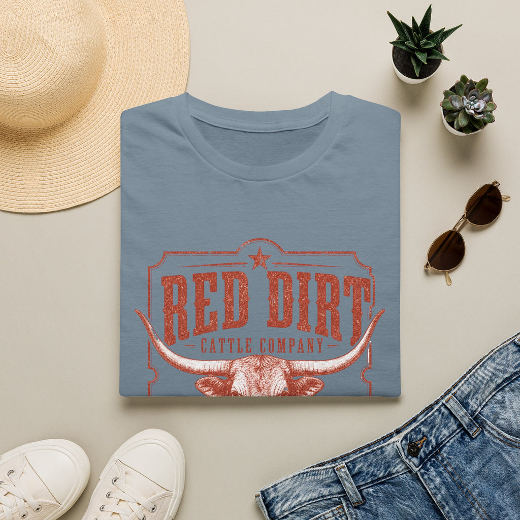 Red Dirt Cattle Company T-Shirt — Vintage Western Ranch Tee