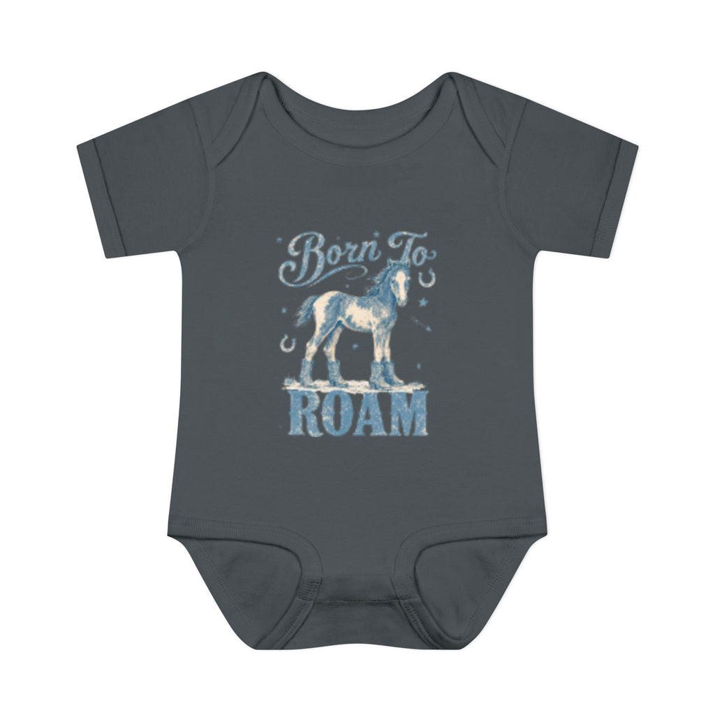 "Born to Roam" Horse Graphic Infant Onesie