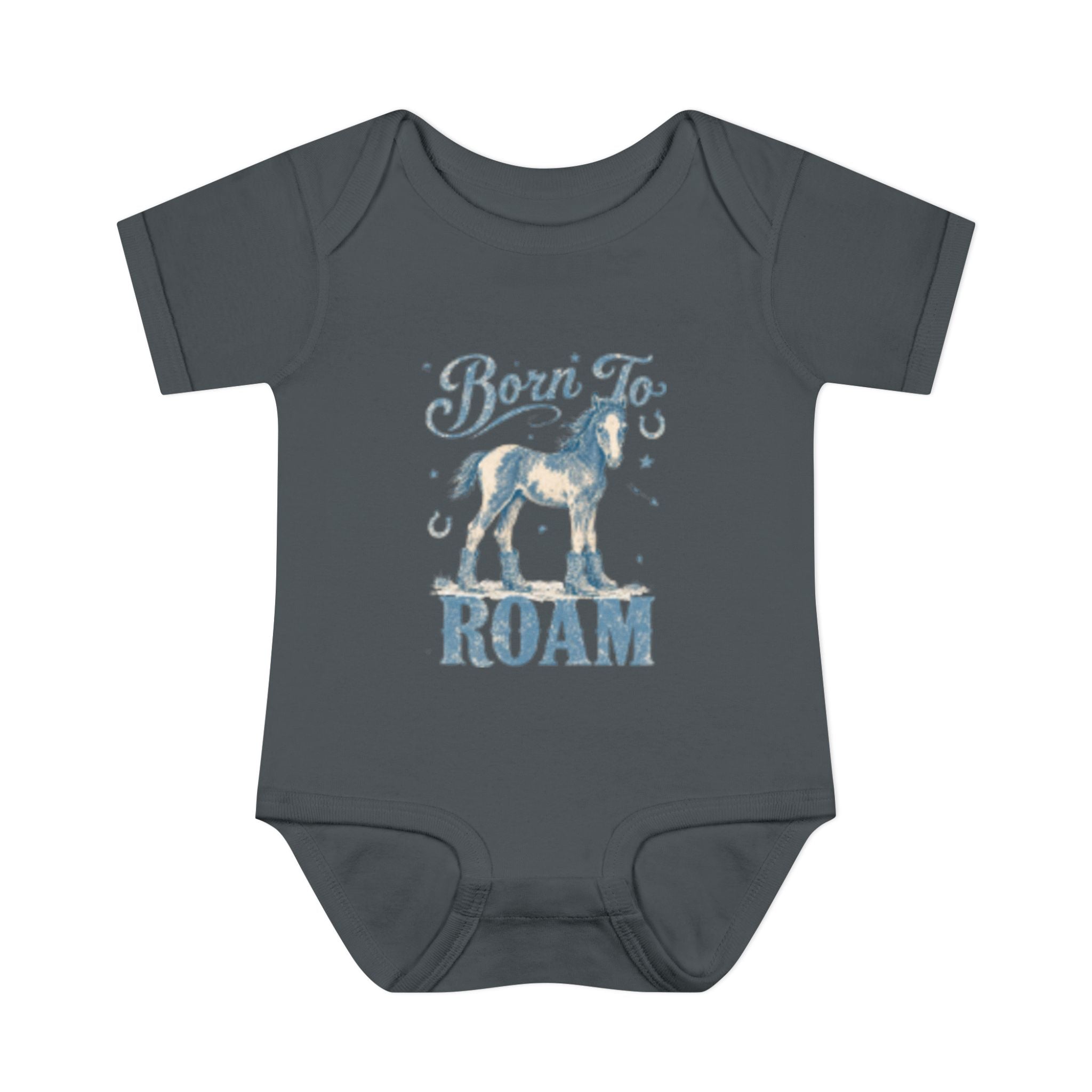 "Born to Roam" Horse Graphic Infant Onesie