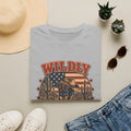 Wildly American T-Shirt — Vintage Cowboy Flag Graphic