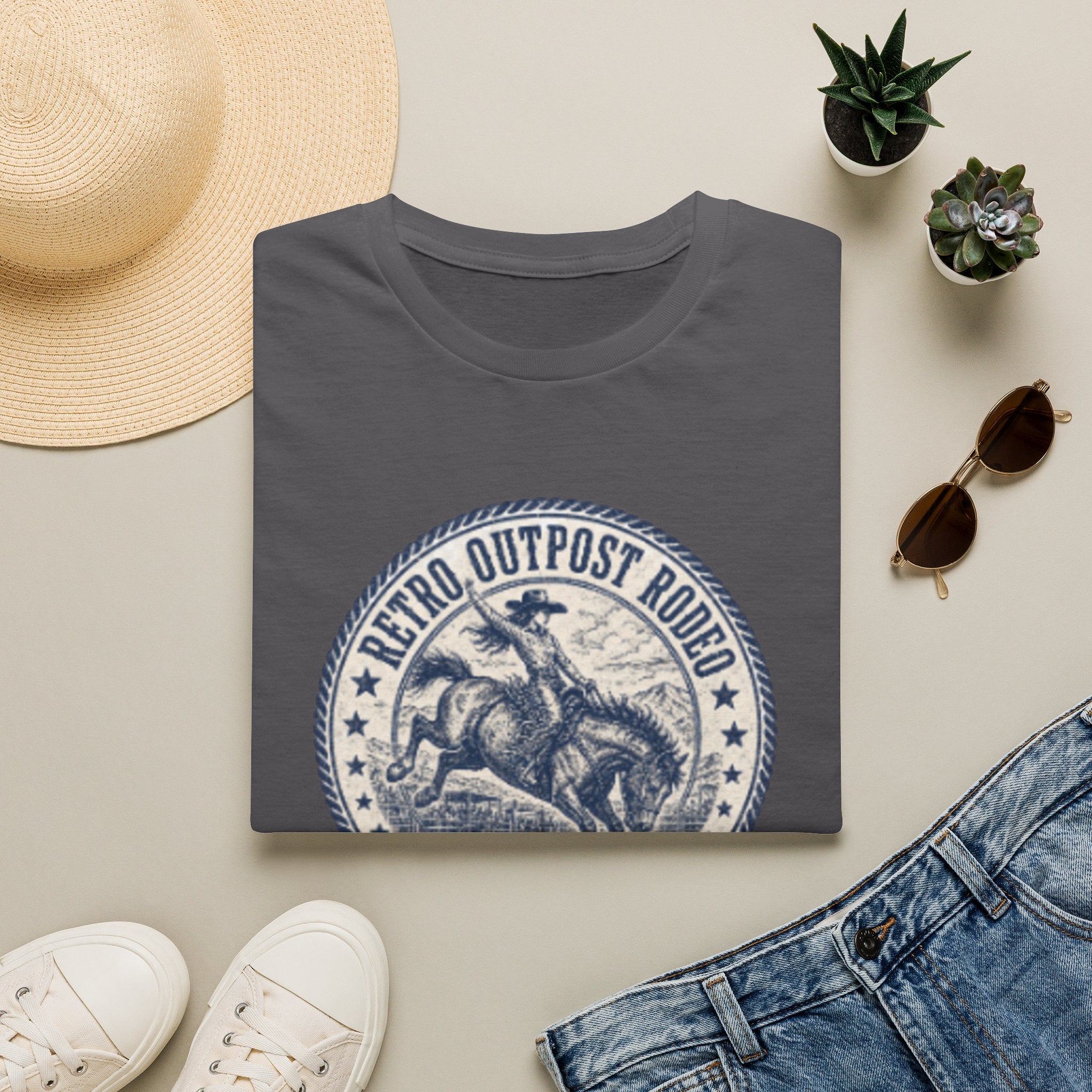Retro Outpost Rodeo T-Shirt — Vintage Rodeo Bull Rider Tee (Est. 2021)
