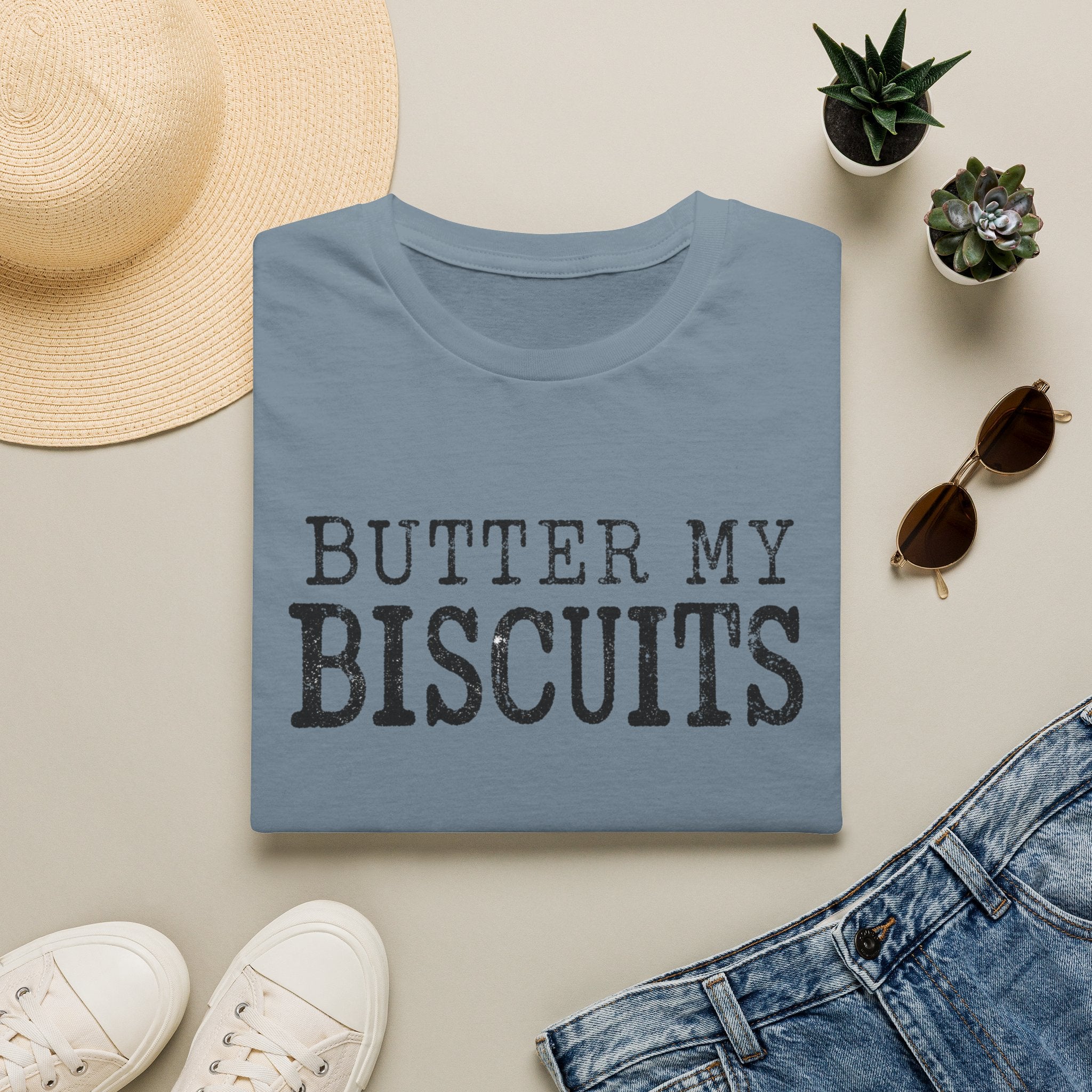 Butter My Biscuits T-Shirt — Southern Comfort Vintage Graphic Tee