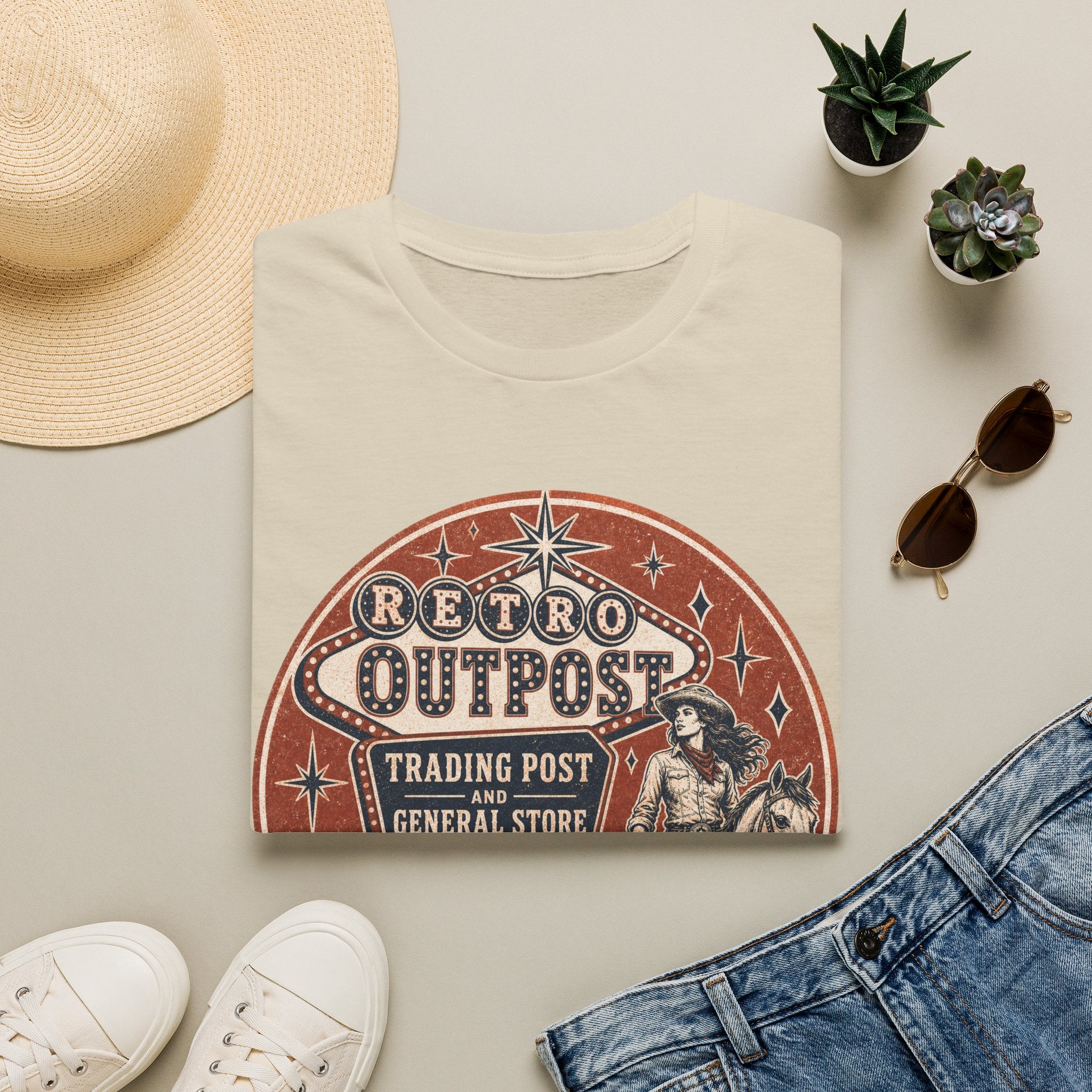 Retro Outpost T‑Shirt — Vintage Trading Post Graphic Tee