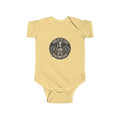 Infant Bodysuit - "Born to Roll" Vintage Bicycle Logo Baby Onesie