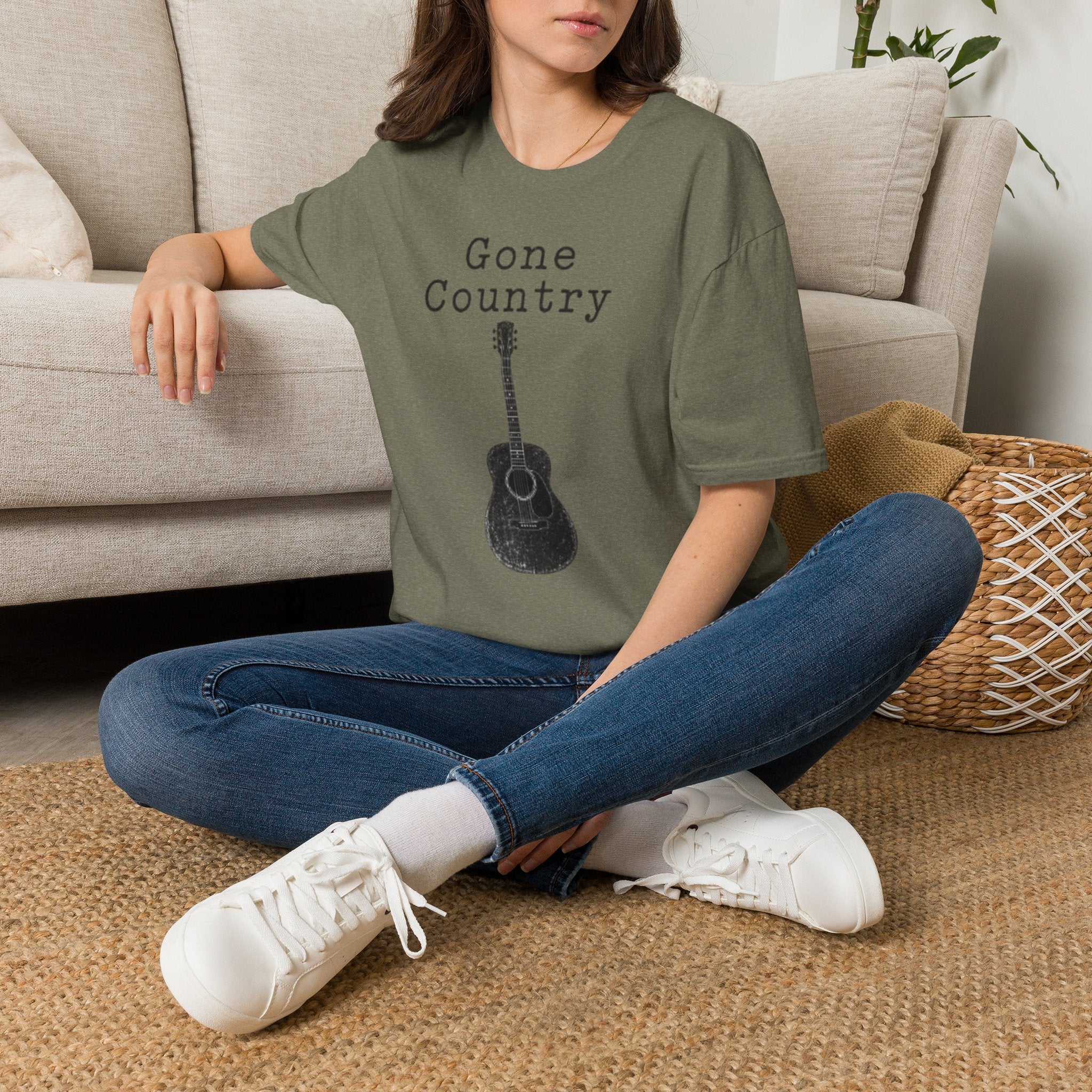 Gone Country T-Shirt — Acoustic Guitar Country Music Tee