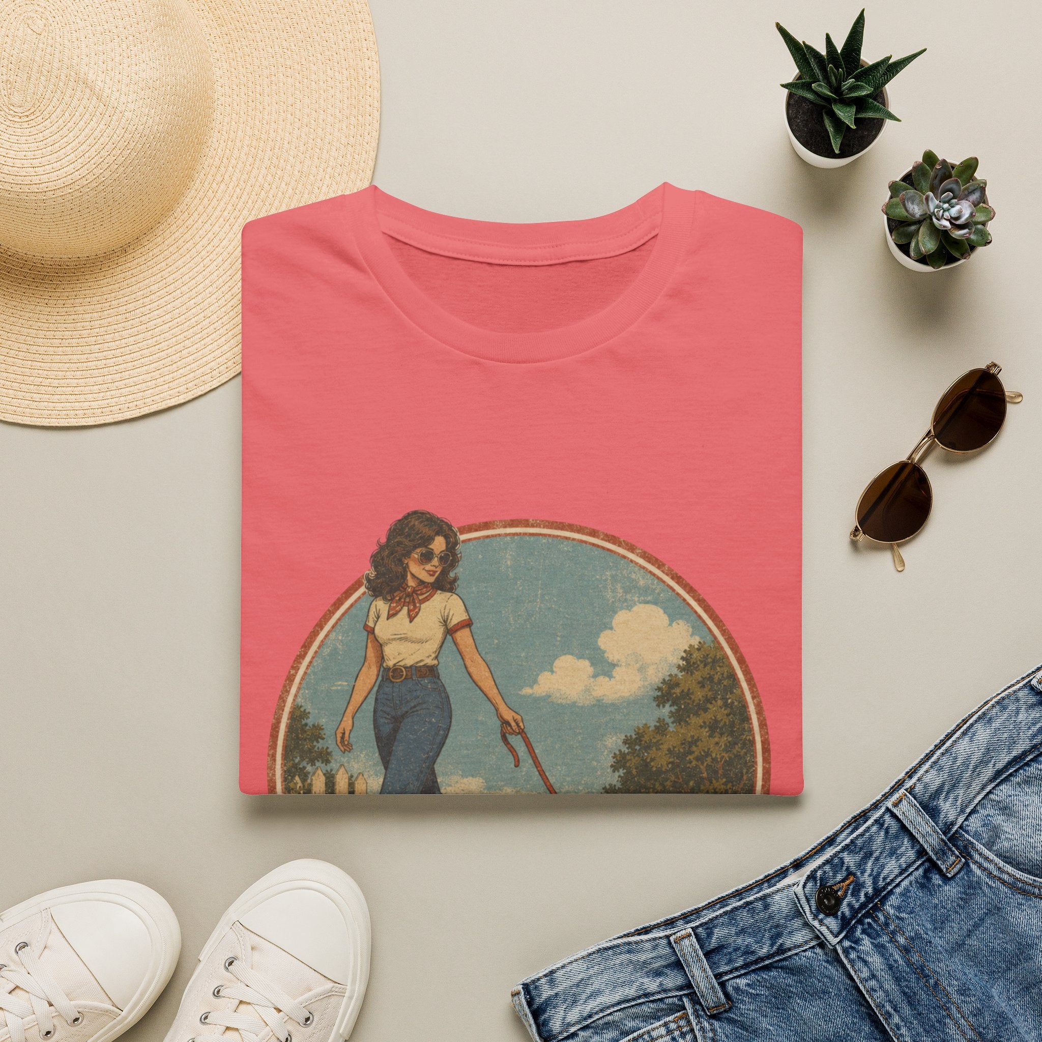 Chicken Mom T-Shirt — Vintage Farmwife Graphic Tee