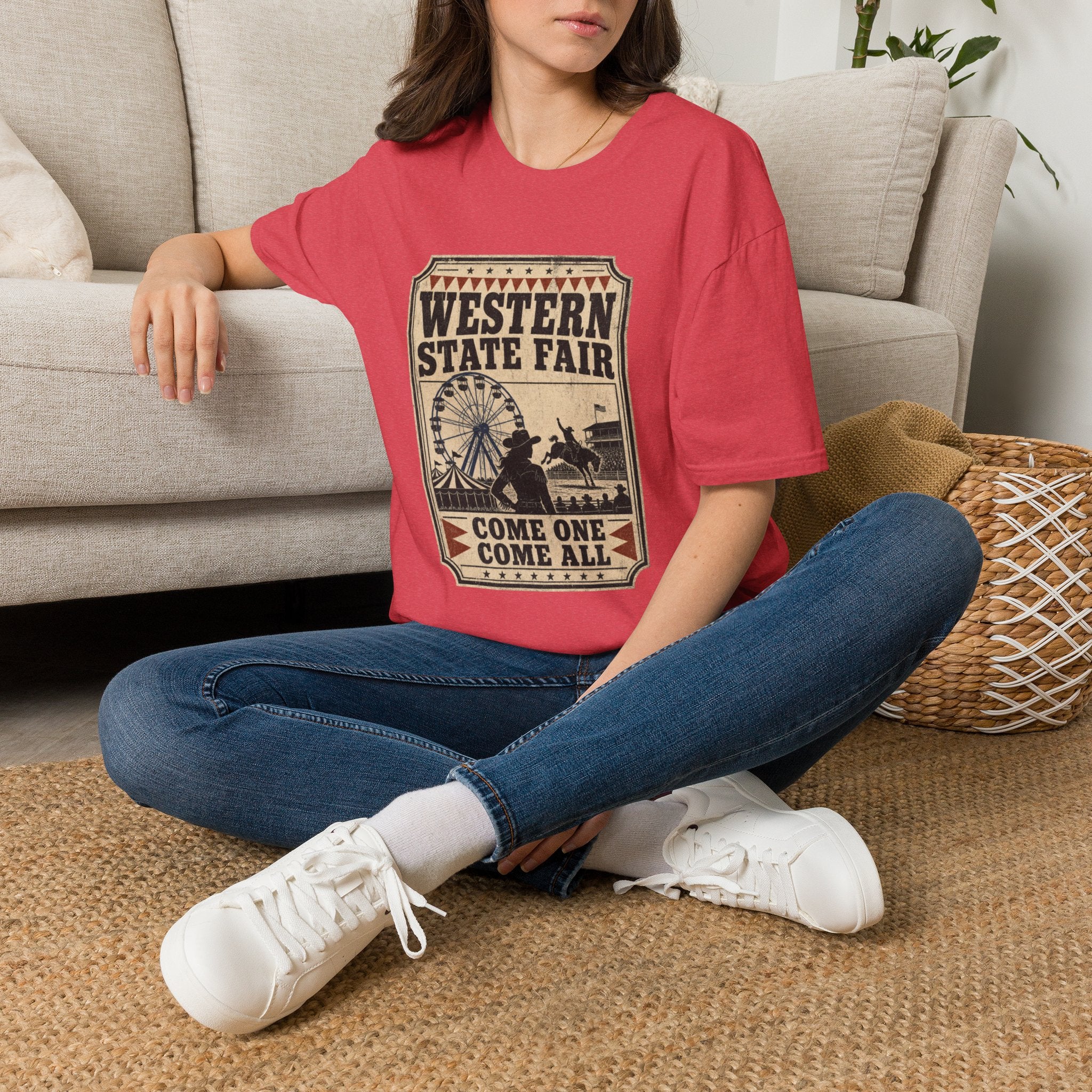 Western State Fair T-Shirt — 'Come One Come All' Vintage Carnival Tee