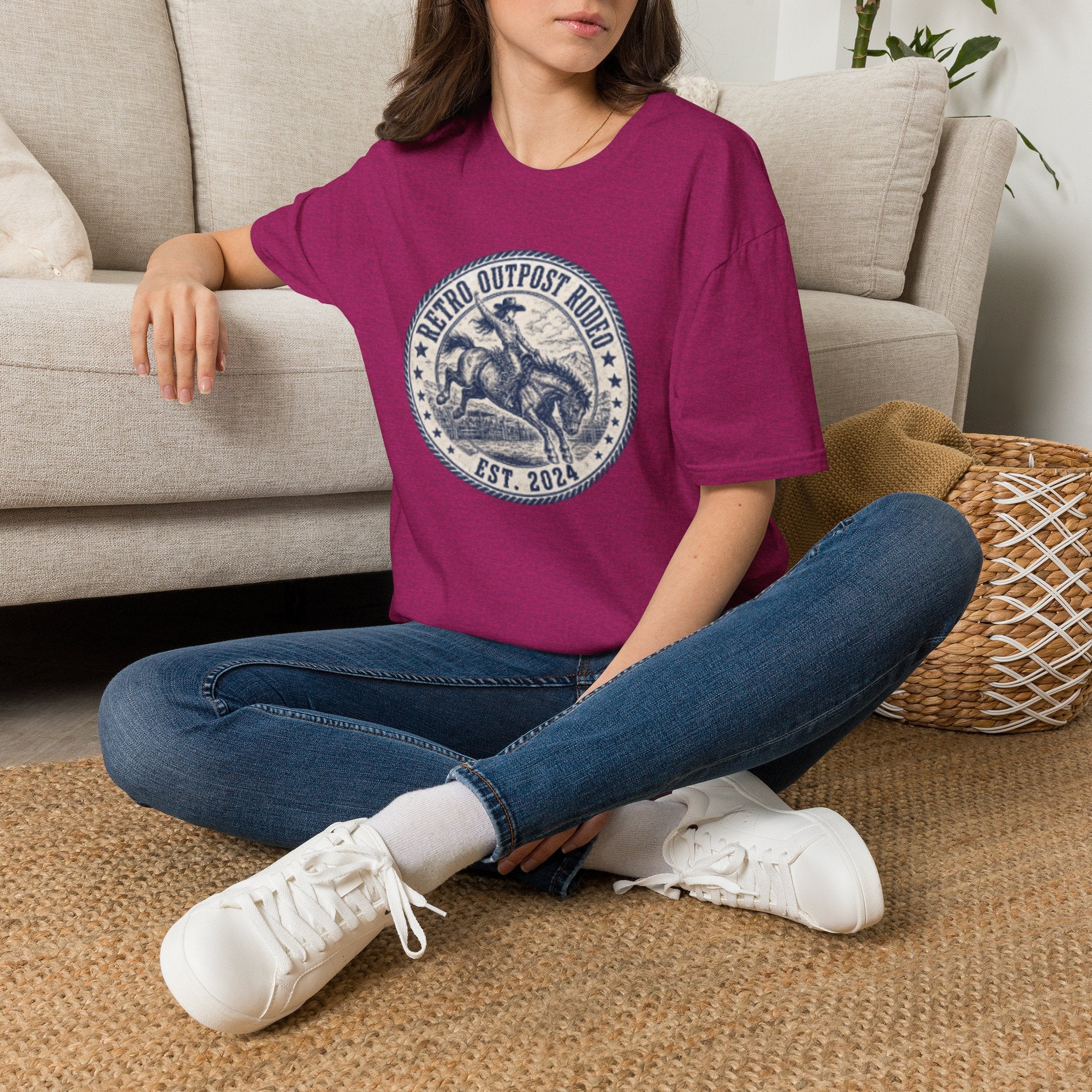 Retro Outpost Rodeo T-Shirt — Vintage Rodeo Bull Rider Tee (Est. 2021)