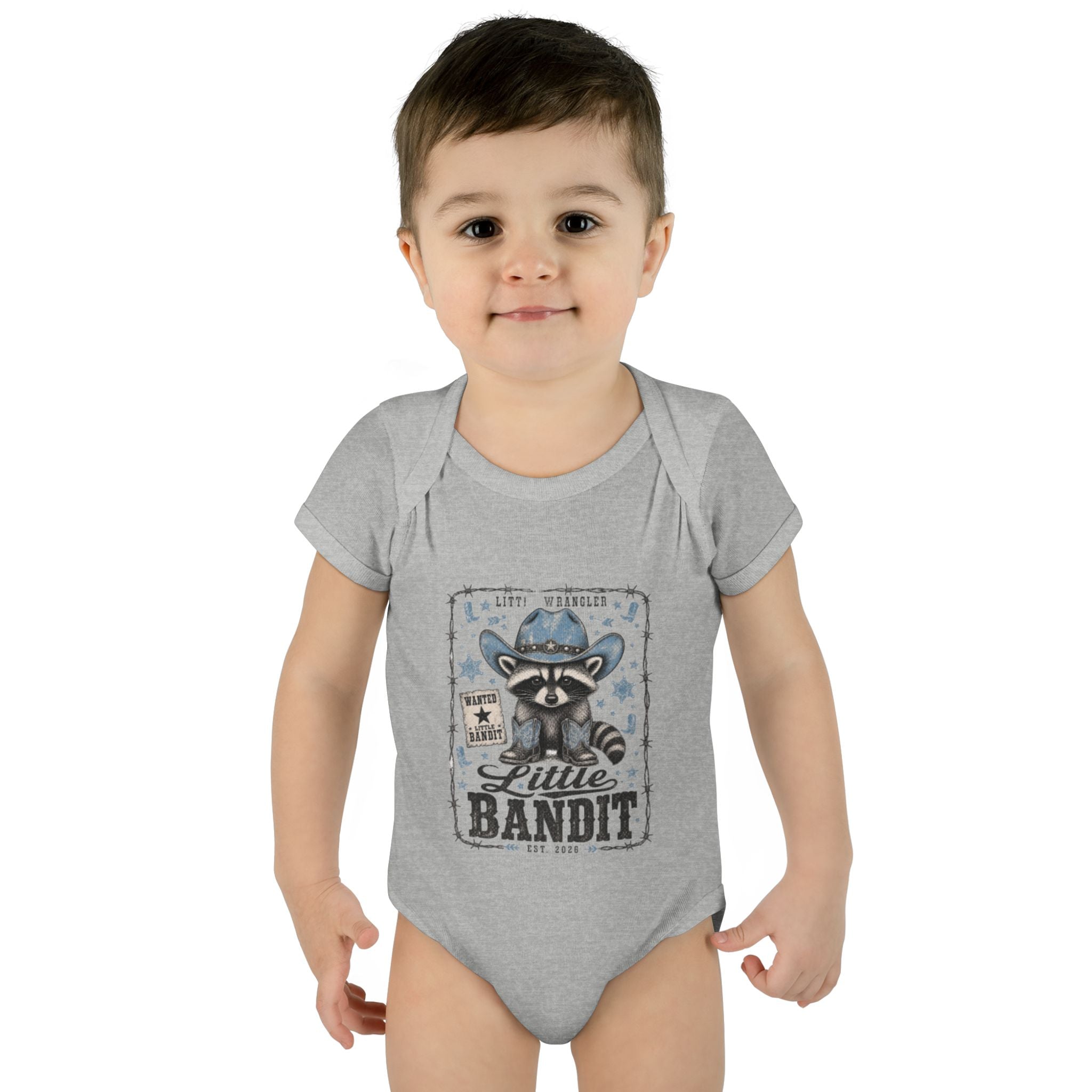 "Little Bandit Baby" Cowboy Infant Onesie