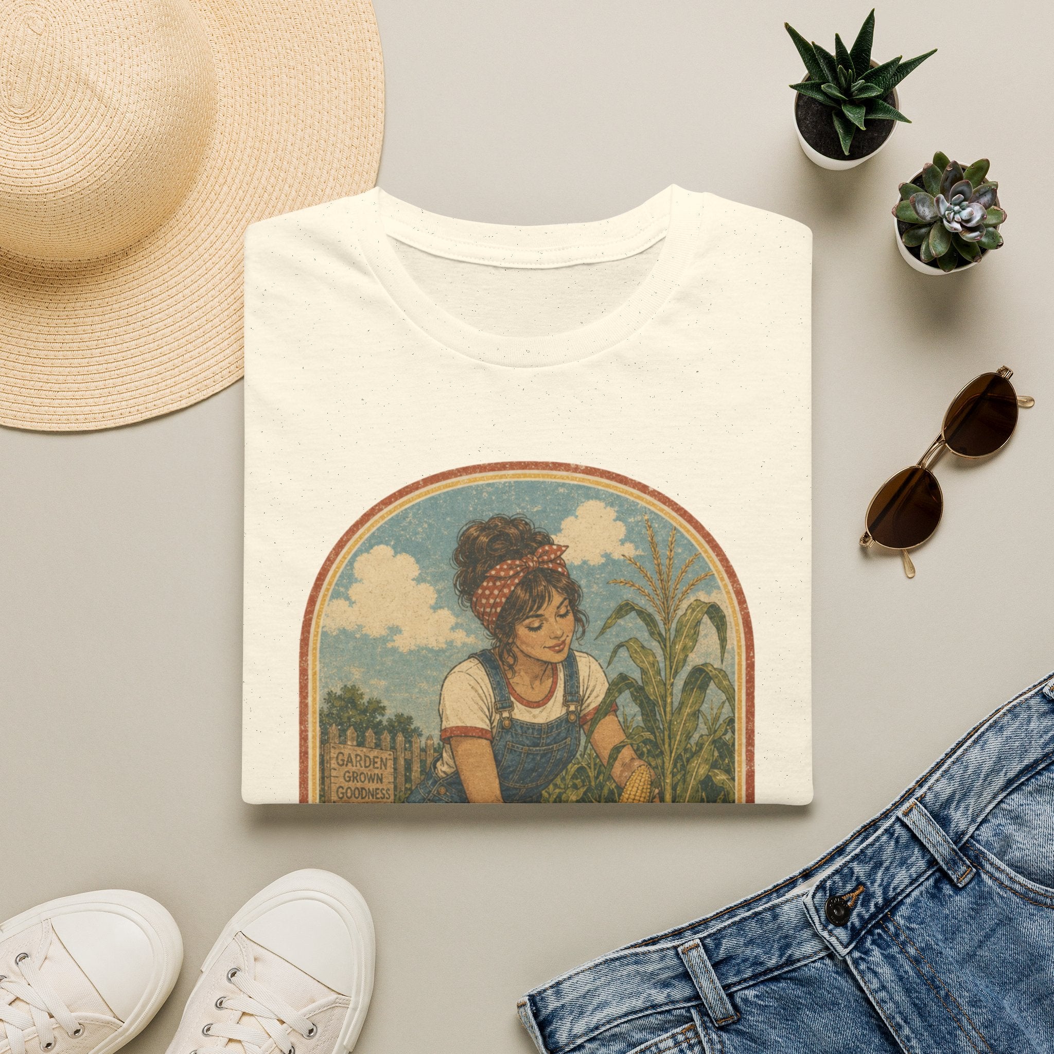 I'm a Little Corny Vintage Crop T-Shirt