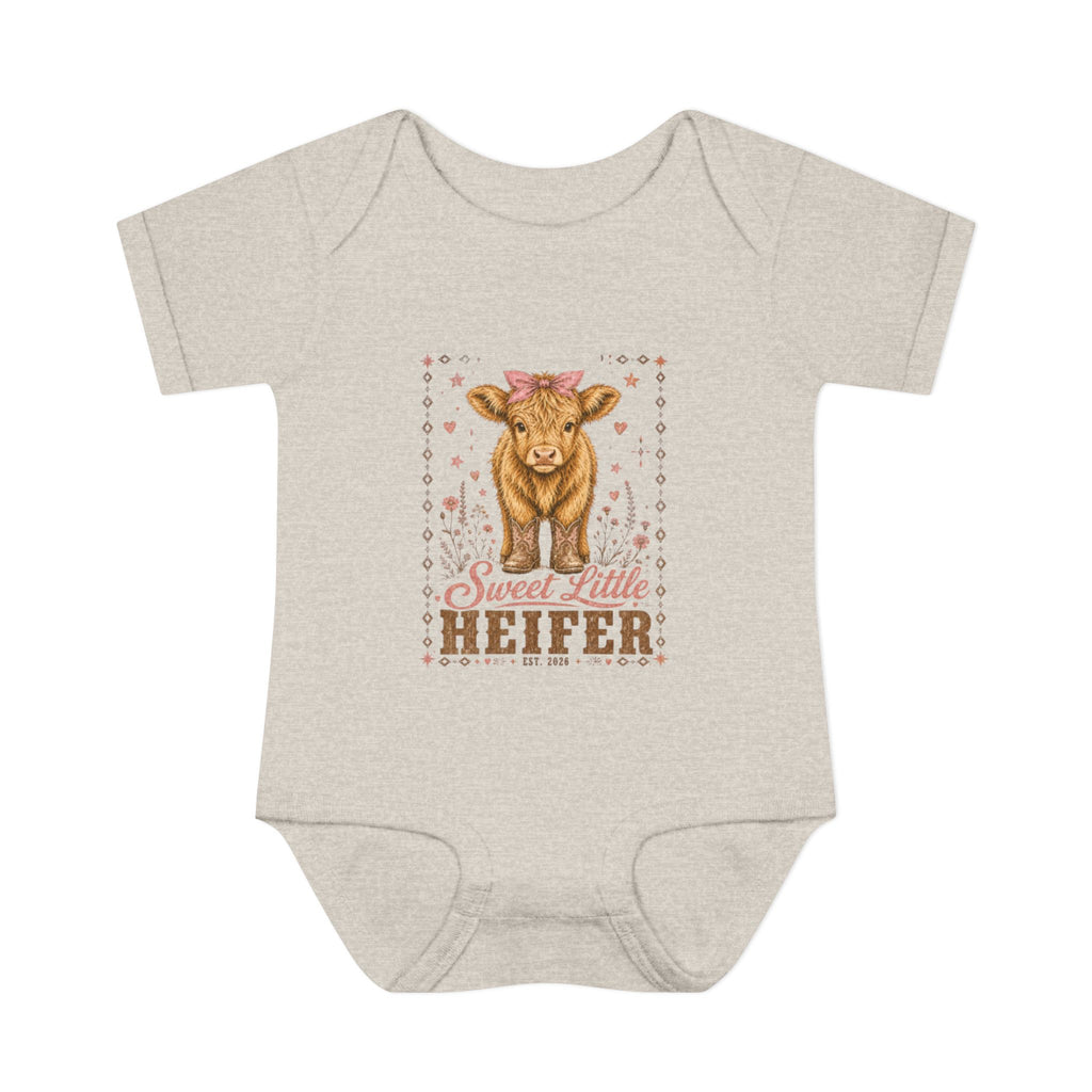"Sweet Little Heifer" Cow Infant Onesie