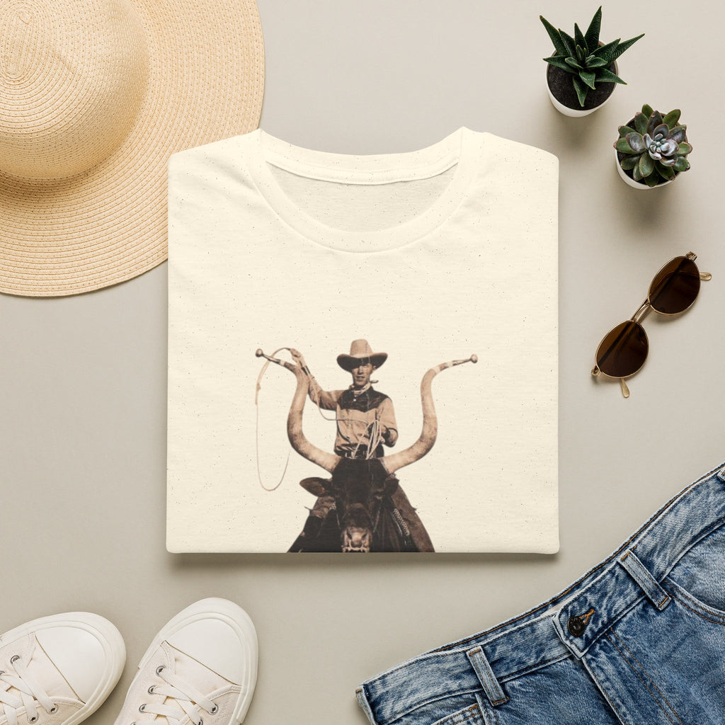Cowboy Bull Rider T‑Shirt — Vintage Western Rodeo Graphic