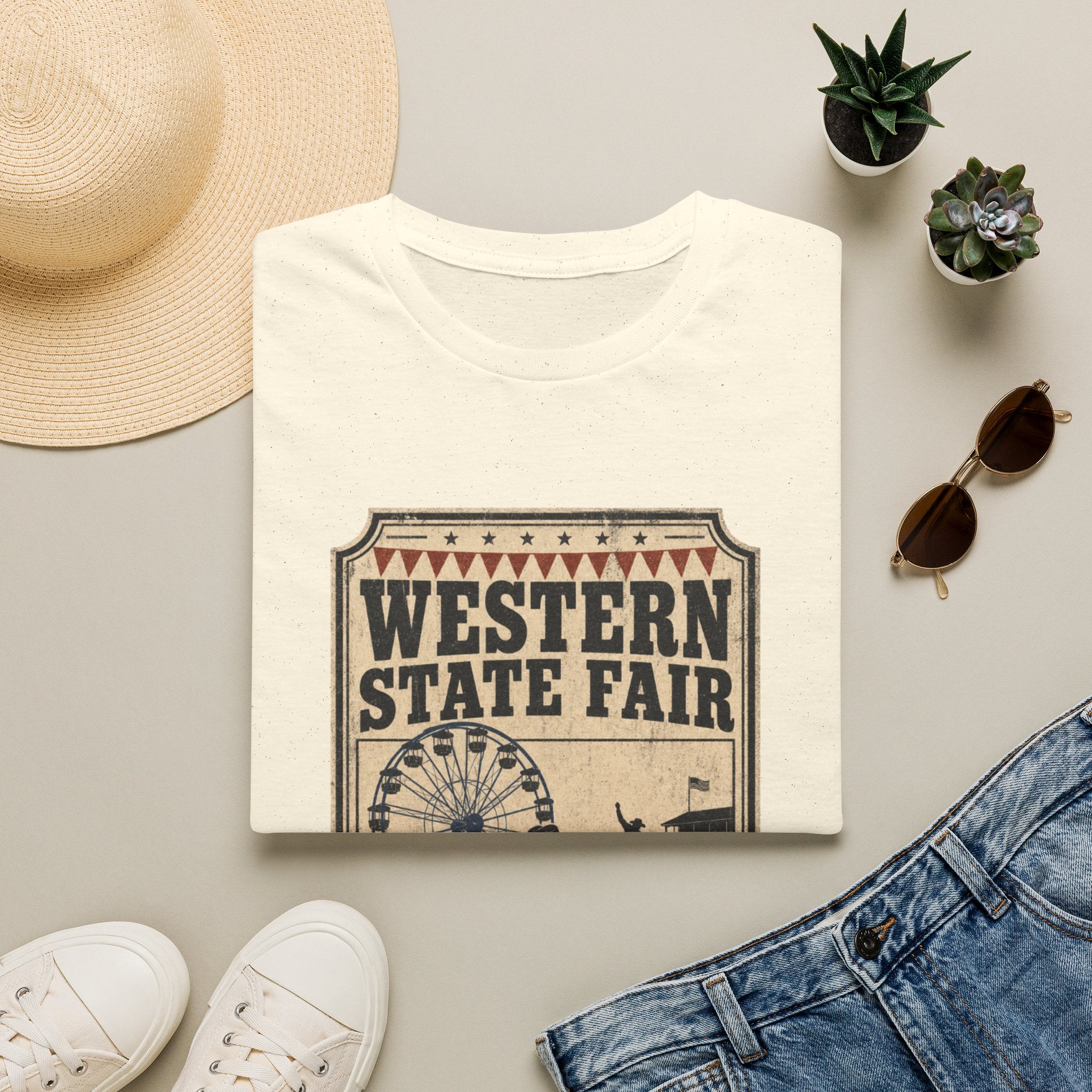 Western State Fair T-Shirt — 'Come One Come All' Vintage Carnival Tee