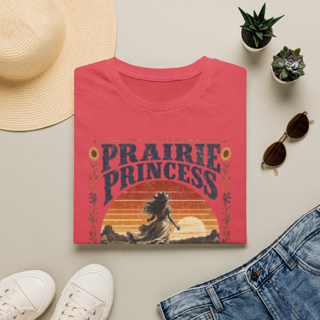 Prairie Princess T-Shirt — Vintage Sunset Cowgirl Tee