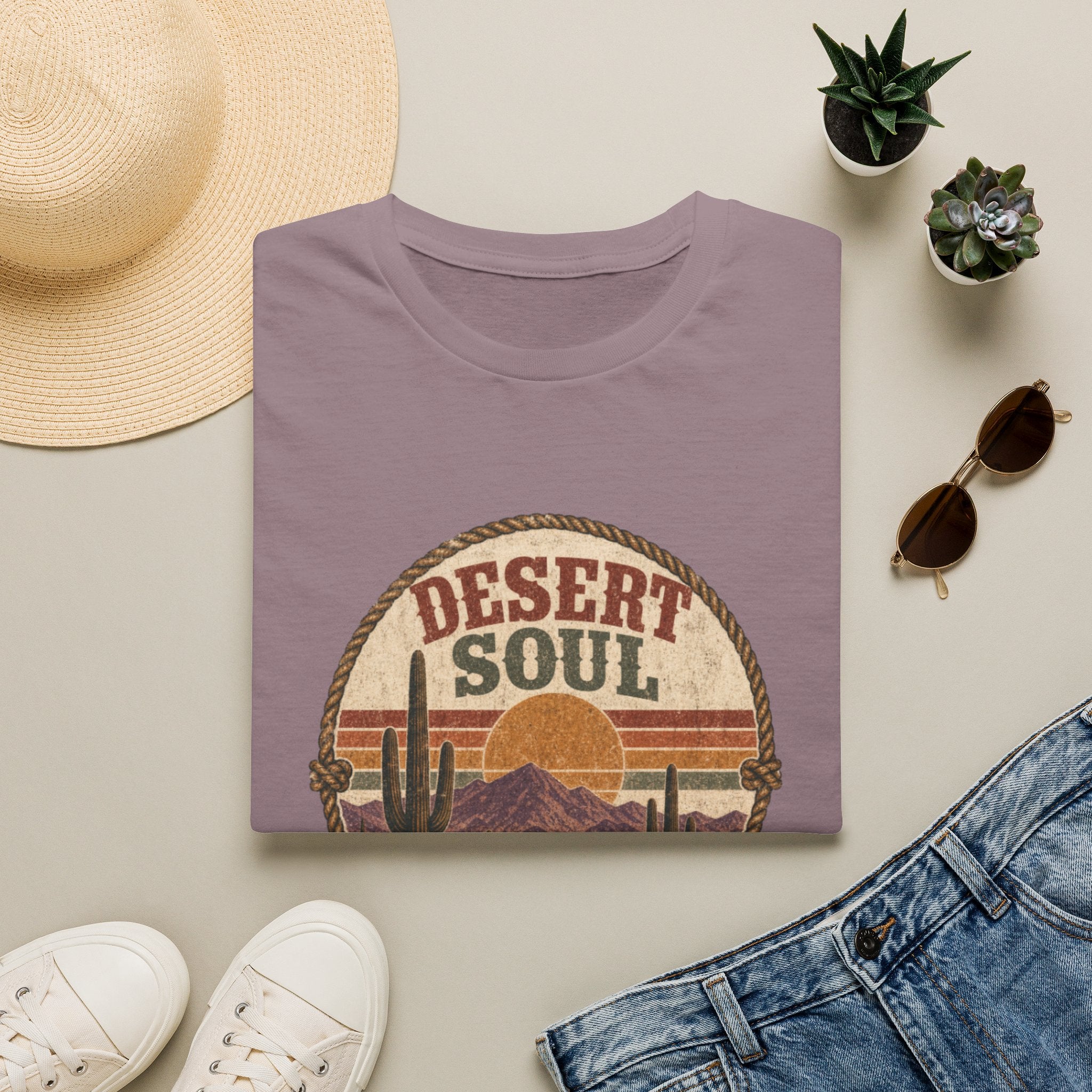 Desert Soul T-Shirt — Vintage Southwestern Sunset Tee