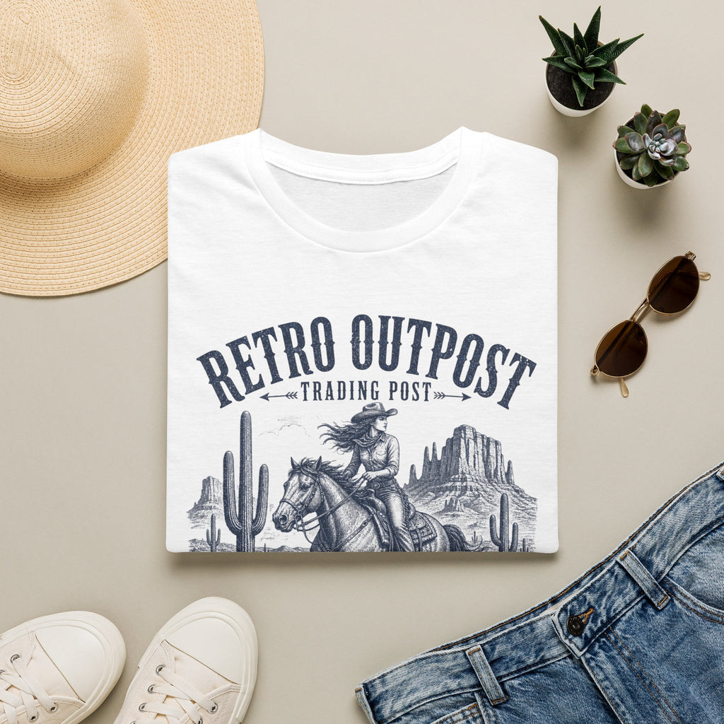 Retro Outpost Cowboy T-Shirt – Scottsdale Arizona Western Graphic Tee