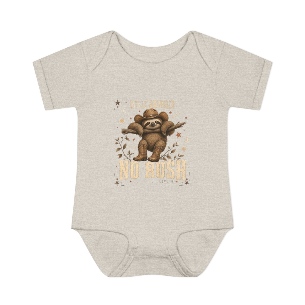 "Little Rumbler No Rush" Sloth Infant Onesie