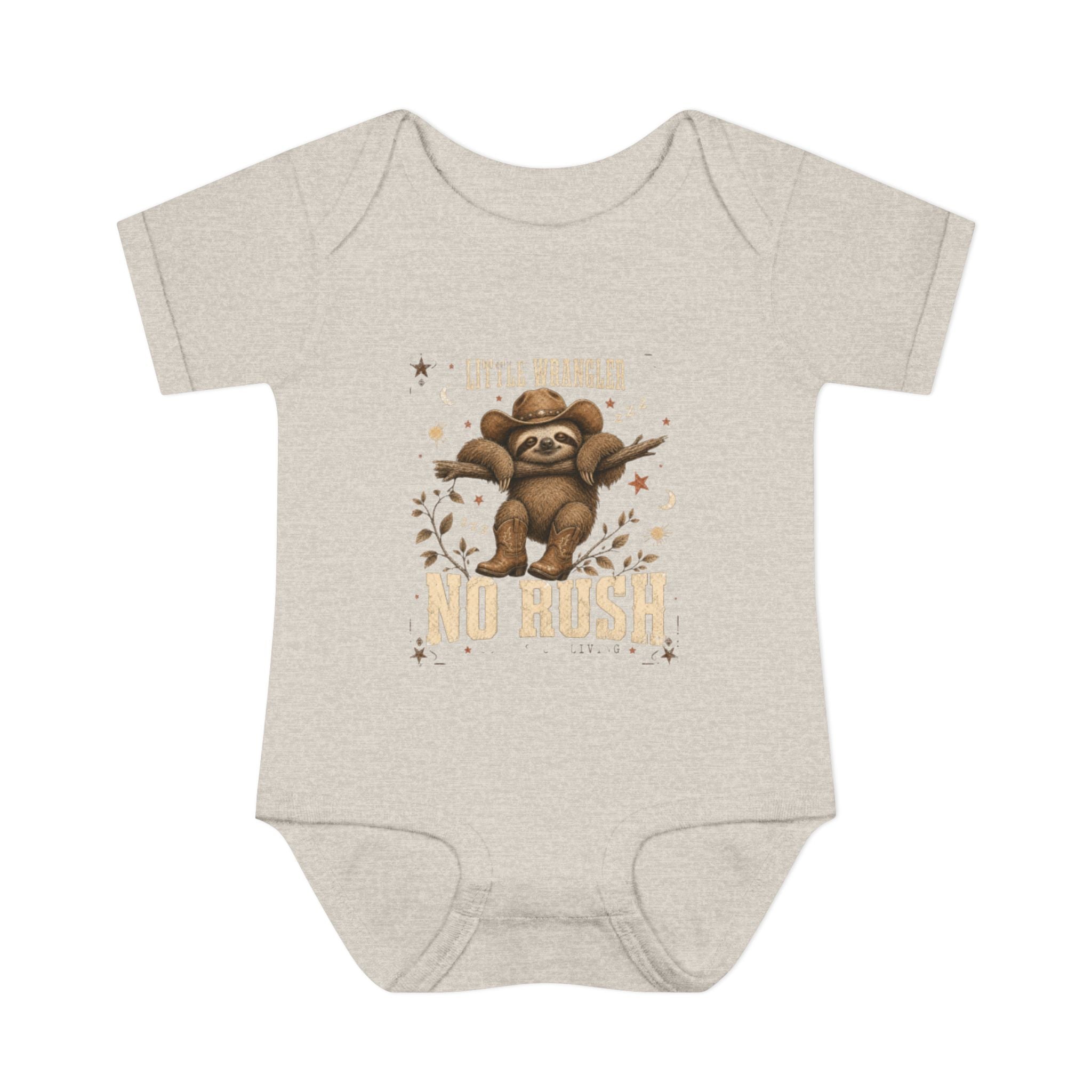 "Little Rumbler No Rush" Sloth Infant Onesie