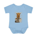"Wild & Free" Baby Highland Calf Infant Onesie