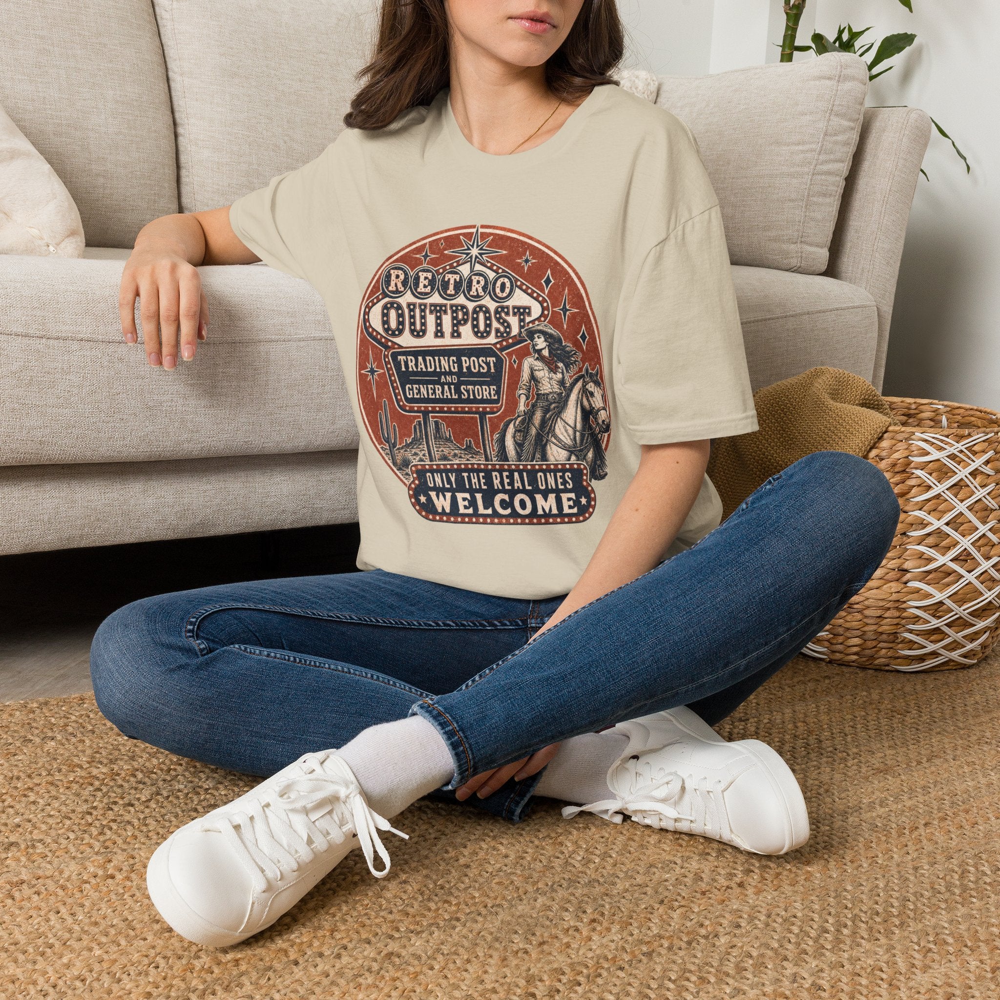 Retro Outpost T‑Shirt — Vintage Trading Post Graphic Tee