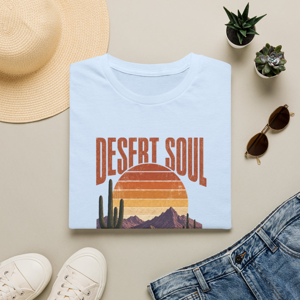 Desert Soul T‑Shirt — Vintage Sunset Cactus Tee