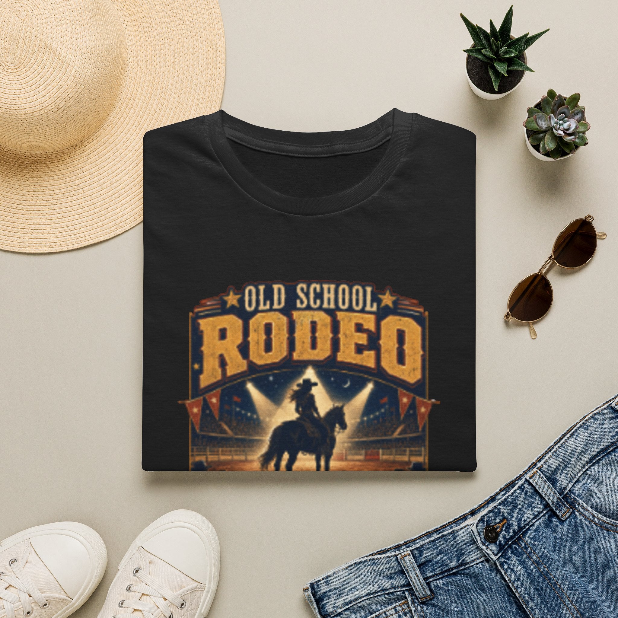 Old School Rodeo T-Shirt – Vintage Cowboy Rodeo Graphic