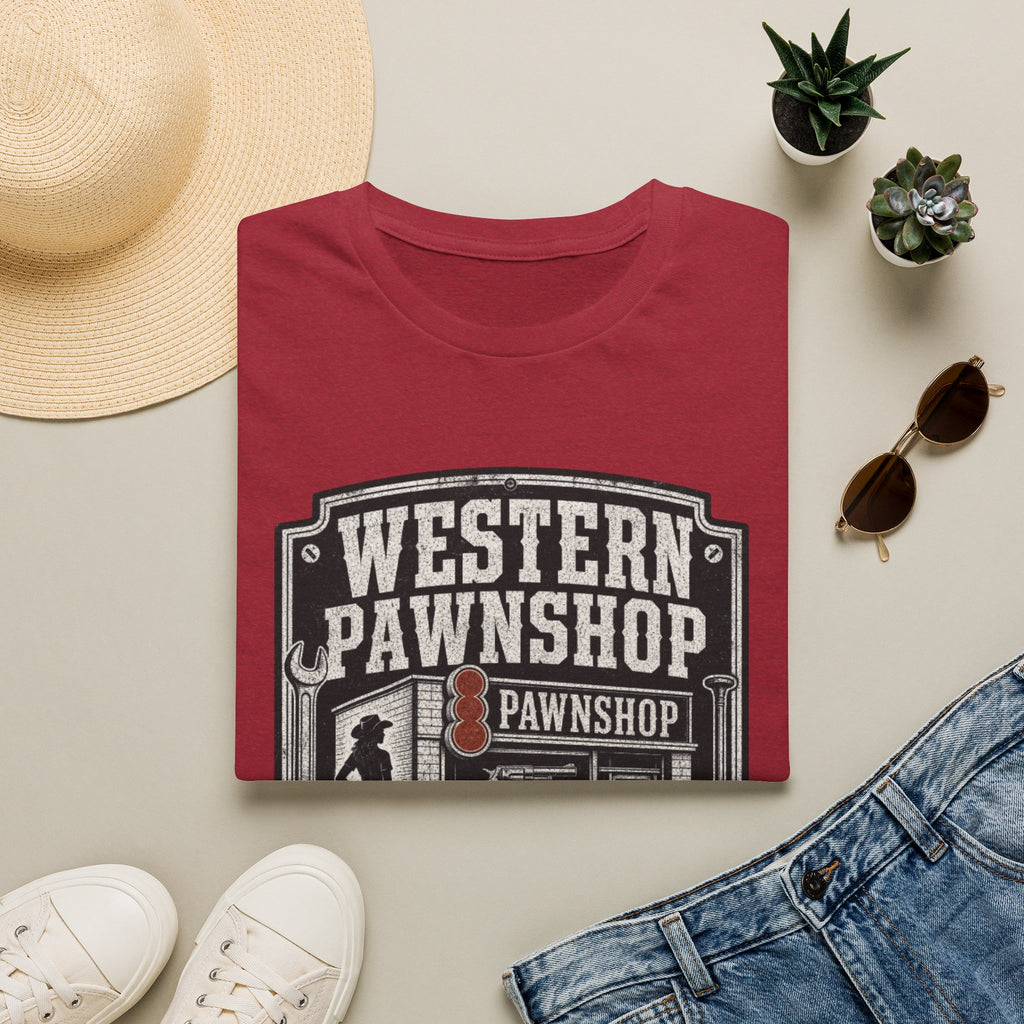 Western Pawnshop T-Shirt — Vintage Wild West Pawnshop Graphic Tee