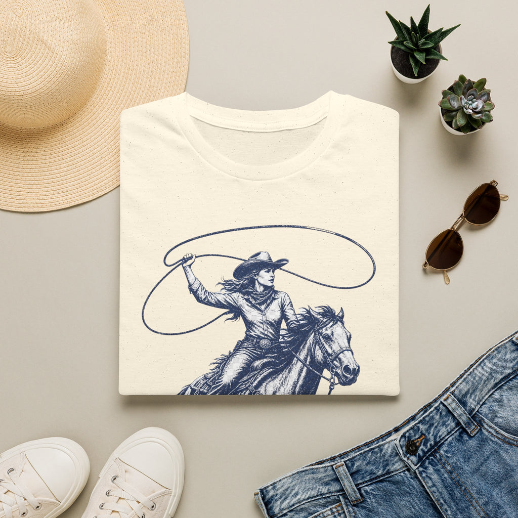 Cowgirl Lasso Tee — Western Horse Riding Graphic T-Shirt