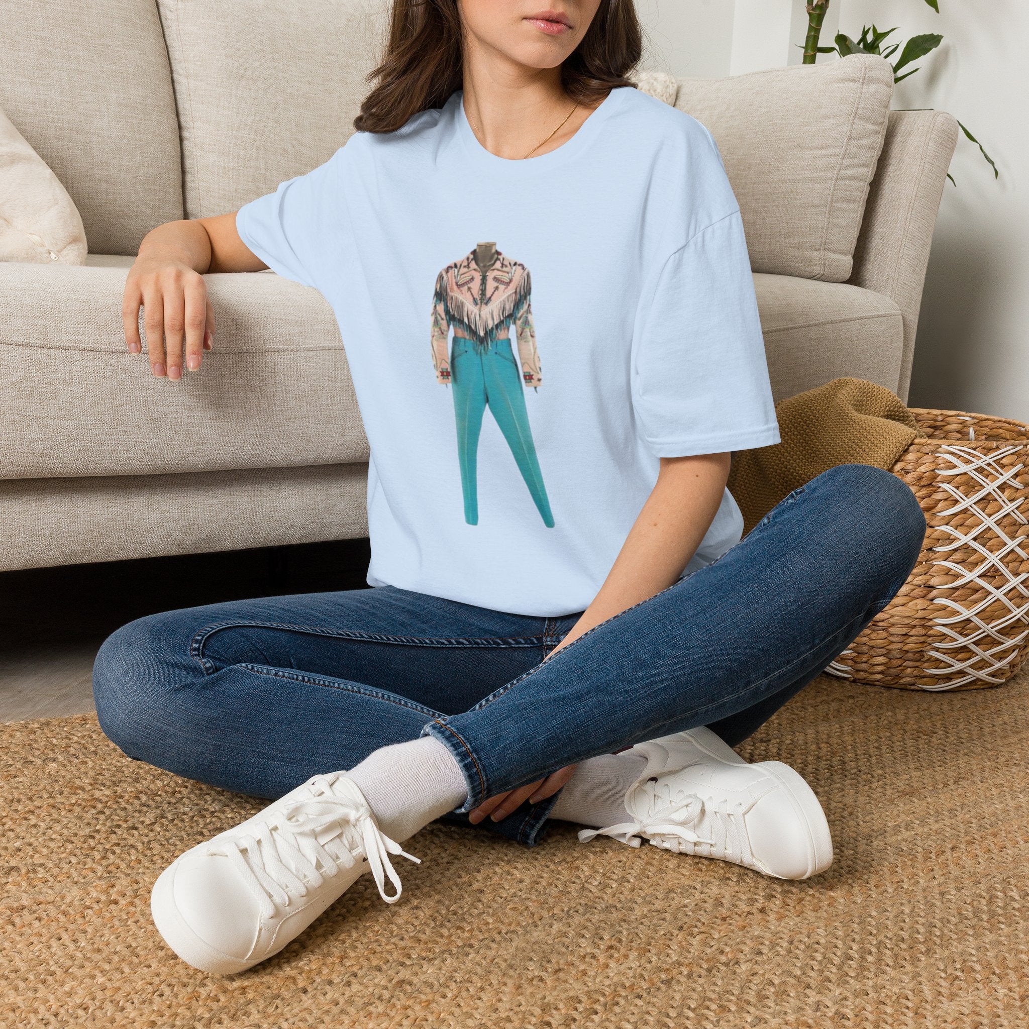 Cowboy Jacket Illustration T-Shirt — Vintage Western Outfit Graphic Tee