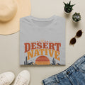 Desert Native T‑Shirt — Retro Cactus & Sunset Armadillo Tee