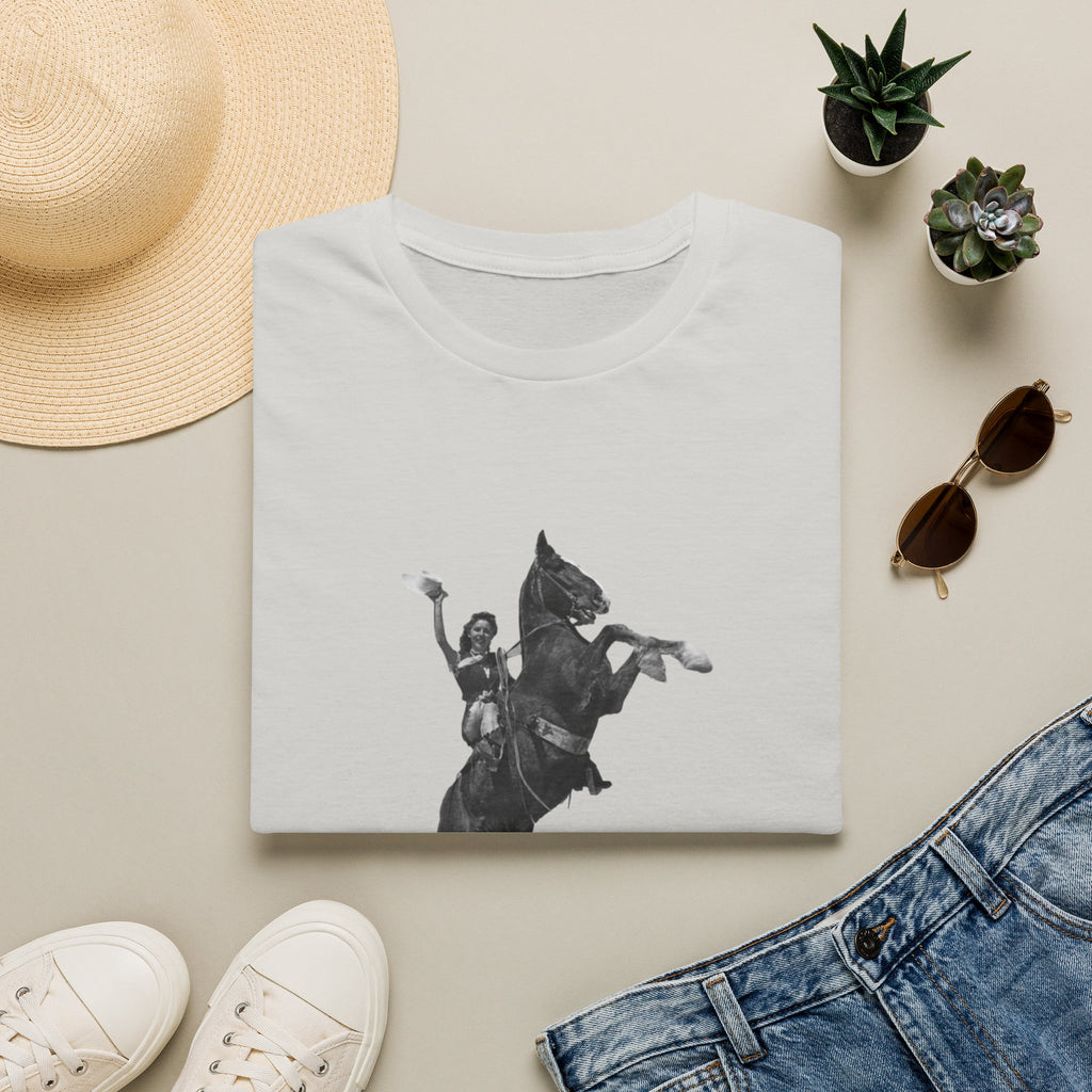 Cowgirl Graphic T‑Shirt — Vintage Horse & Rider Tee