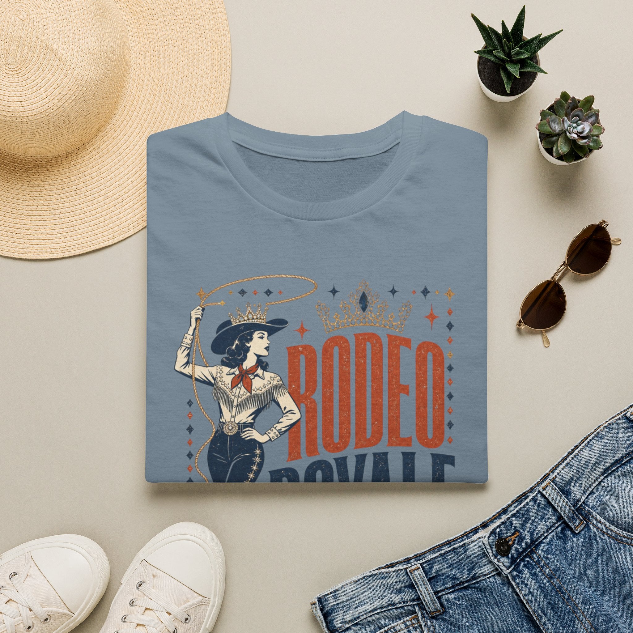 Rodeo Royale Graphic T-Shirt — Vintage Cowgirl Western Tee