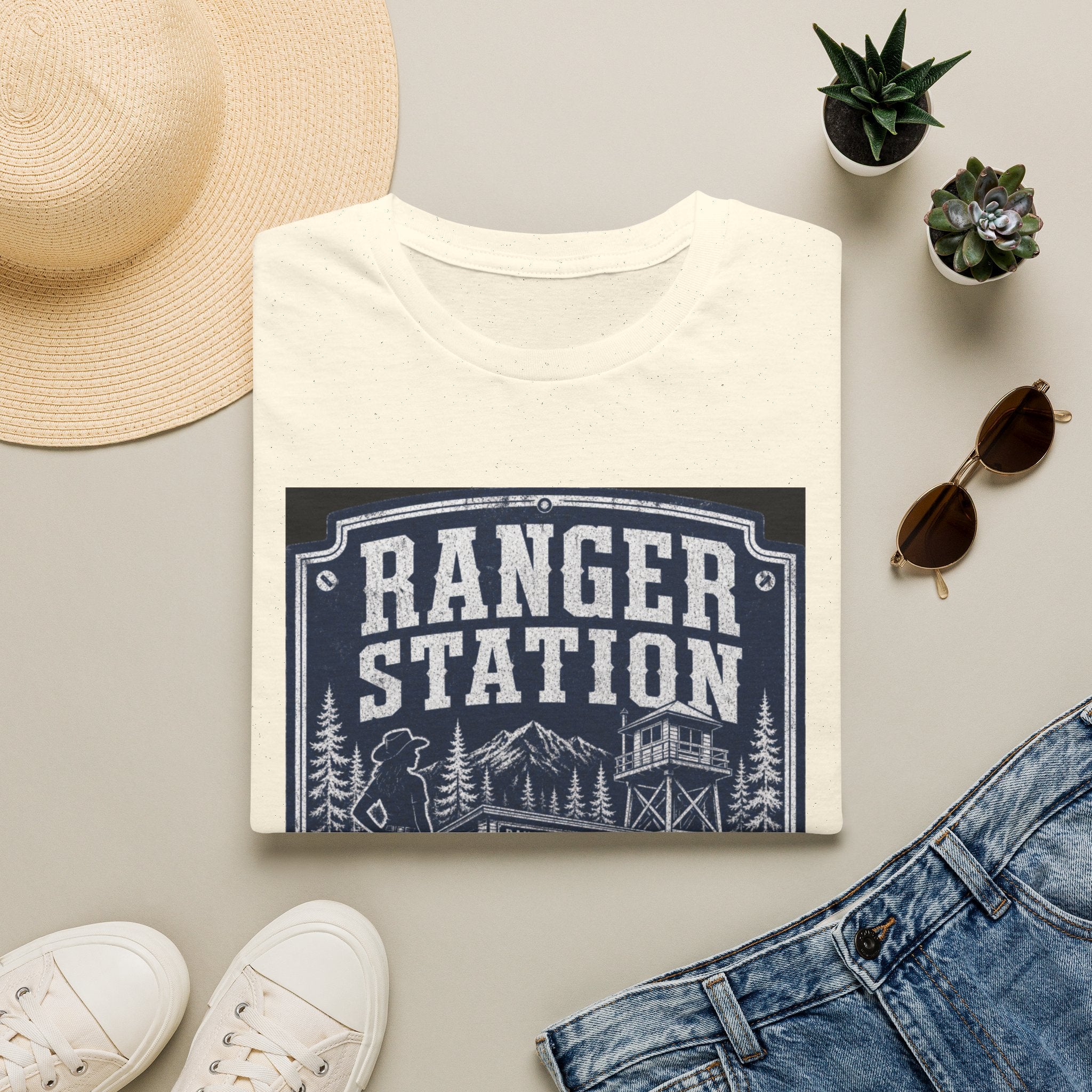 Ranger Station T-Shirt – Vintage National Park Forest Cabin Tee